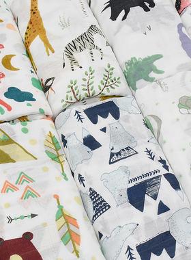 70%Bamboo Fiber 30%Cotton Baby Swaddle Bedding Infant Blanke