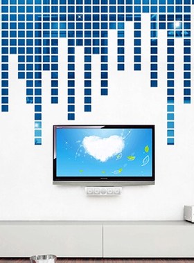 Wholesale 100Pcs 2x2cm Acrylic 3D Mural Wall ers Mosaic Mirr