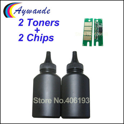 2 Toners + 2 Chips for Ricoh SP150 SP 150 SP150su SP150w SP1