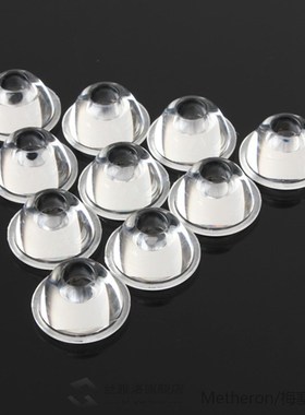 10pcs/Set 20mm 10/30/60/90/120 Degree Optical Glass LED Lens