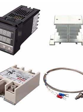 Digital 220V PID REX-C100 Temperature Instrut Controller + m