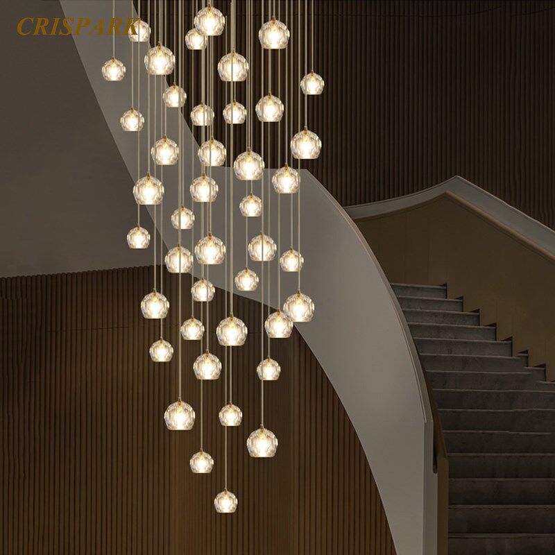 nordic modern chandelier lighting glass crystal chandeliers