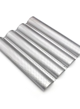 Food Grade Steel Groove Wave Bread Baking Tray For Baguette