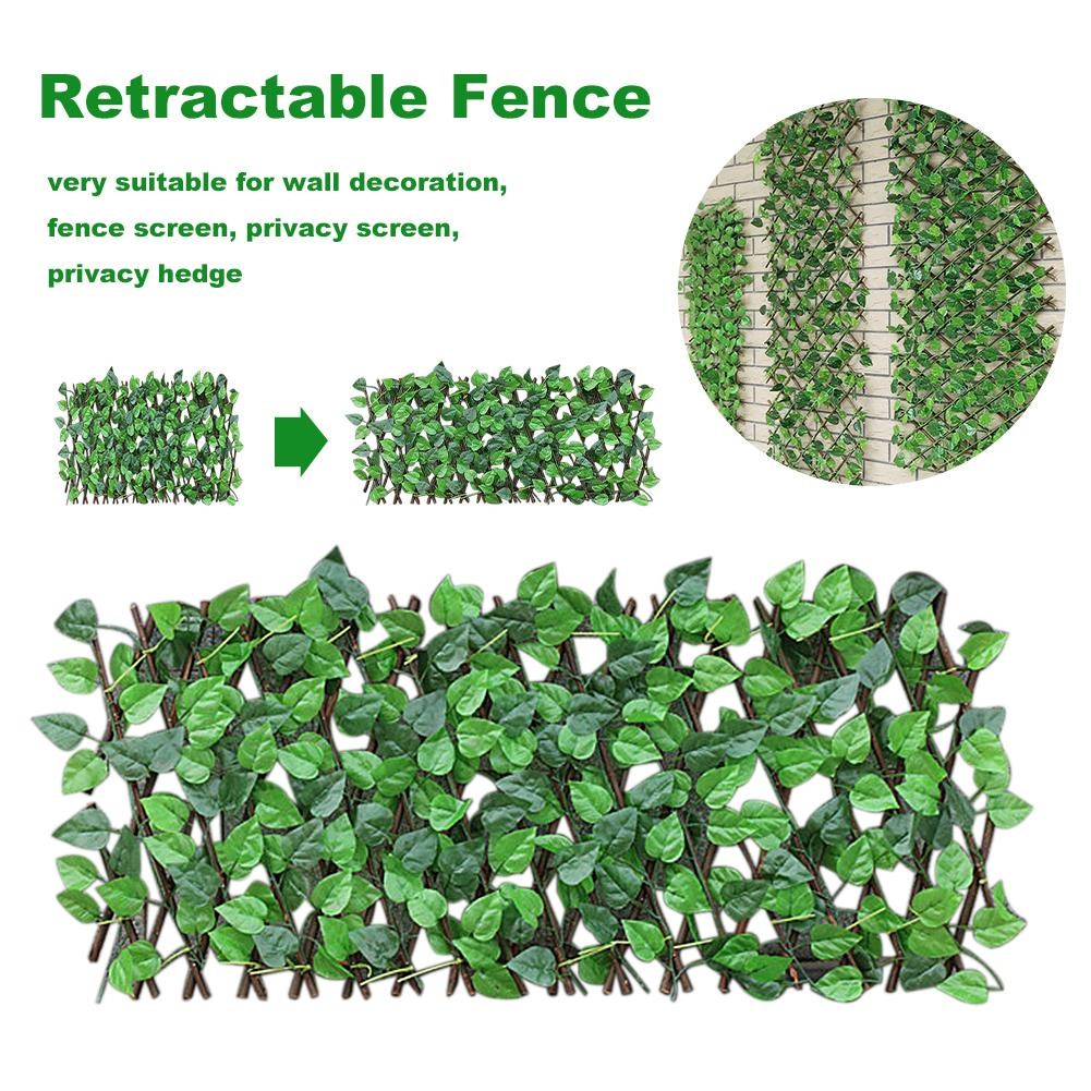 retractable garden fence artificial plant fence v protected