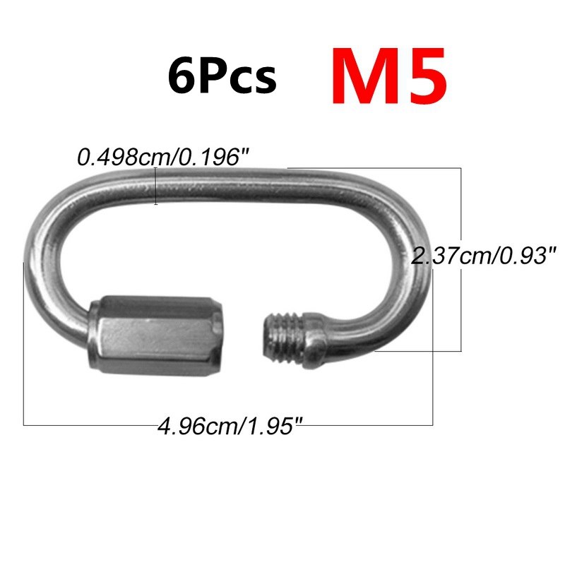 New M3.5 M5 M6 M10 Quick Link Chain Rope Connector Stainless-封面