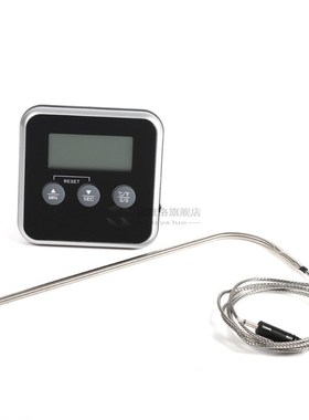 Probe Cooking Thermometer Timer Kitchen Oven Grill Food Meat