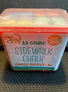 box Coloured Chalk Jumbo Sidewalk Chalk Sticks Playgro