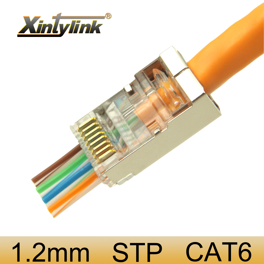 xintylink rj45 connector cat6 network ez cat 6 plug 8p8c st
