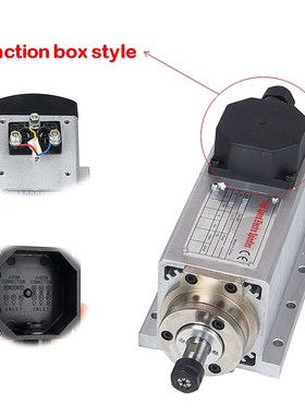 CNC Square Spindle 1.5KW 0.8kwSpindle Motor  Air Cooled Moto