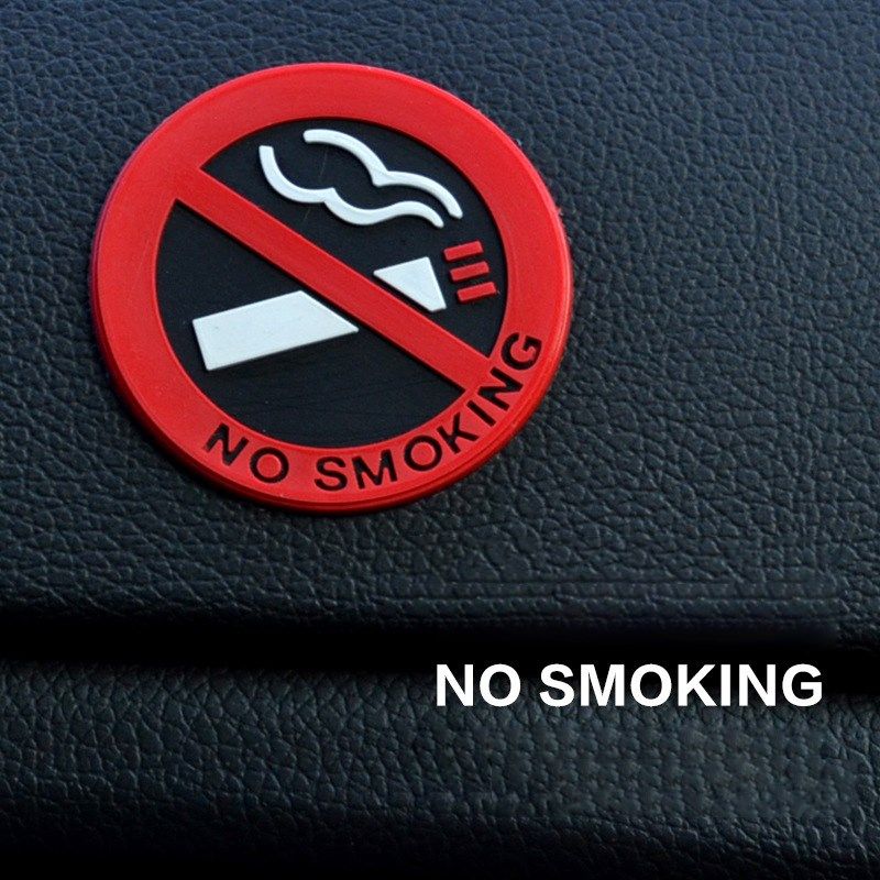 no smoking sign rubber sticker car vehicle truck do not smo