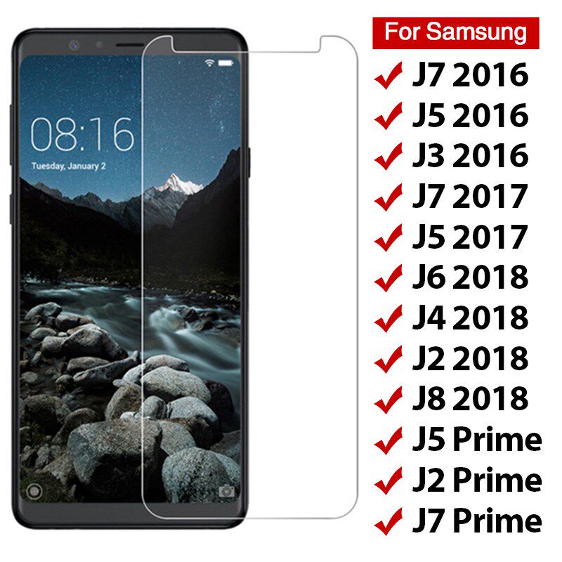 3pcs tempered glass on samsung galaxy j3 j5 j7 2016 2017 j2