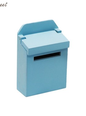 Miniature Wooden  Colorful Outside Postbox Mailbox  112 Dol