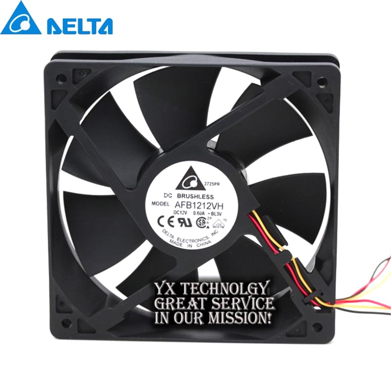 Delta For 120mm AFB1212VH BL3V fan 12025 120mm 12V 0.60A 3l