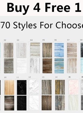 Marble Wood Grain Backdrop Paper  57X87cm 2sides 70colors Ba