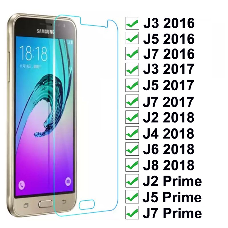 tempered glass on  samsung galaxy j3 j5 j7 2016 2017 j2 j5 j