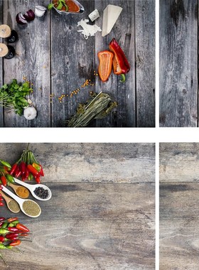 Double Sided Background 2 Sides Waterproof Rustic Wooden Wo