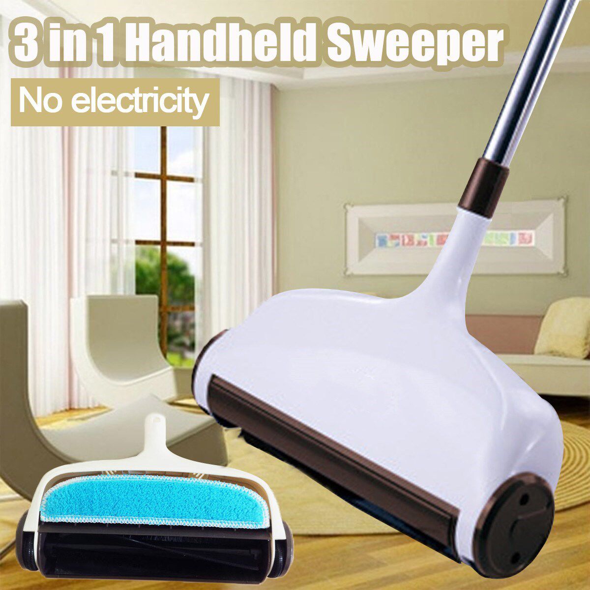 360 degree stainless steel hand push sweepers sweeping machi