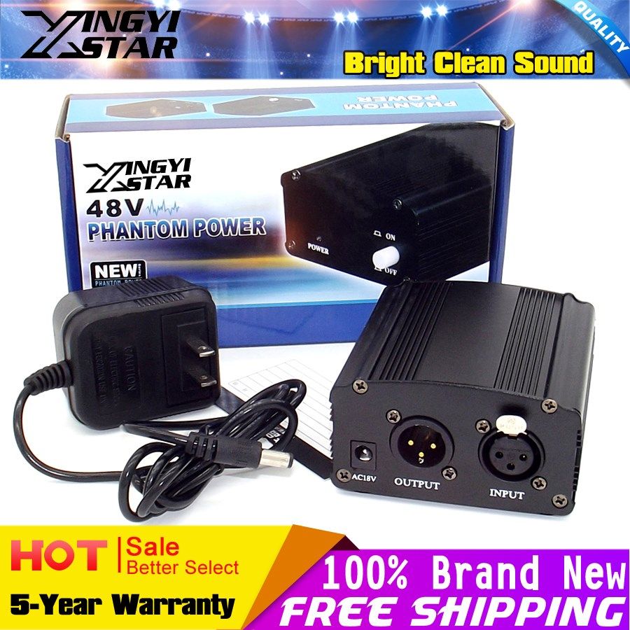 us plug professional 48v dc phantom power supply for bm 700