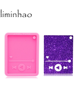 DY0695 Super Glossy Resin Player Mold Epoxy Craft Keychain S