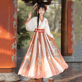 晋制齐腰襦裙中国风改良日常春夏新款 妃亦坊原创汉服女 烟雨渡