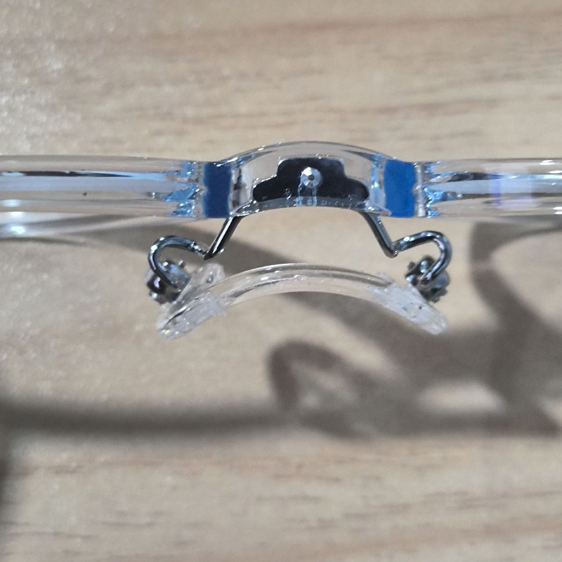 马鞍金属连体鼻托支架 学生儿童近视眼镜配件维修更换透明U形八字