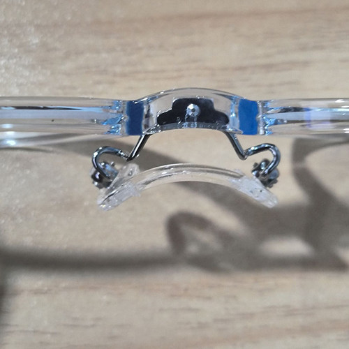 马鞍金属连体鼻托支架 学生儿童近视眼镜配件维修更换透明U形八字