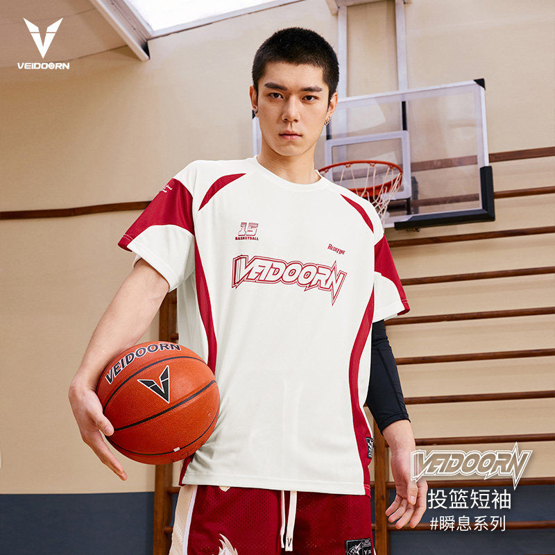 维动短袖瞬息投篮服T恤男美式篮
