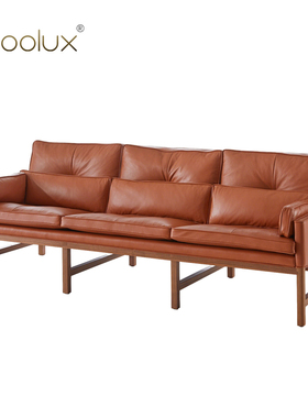 Sfoolux意式轻奢极简创意设计师设计 Wood Frame Sofas 皮艺沙发