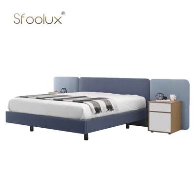 Sfoolux北欧现代布艺双人床