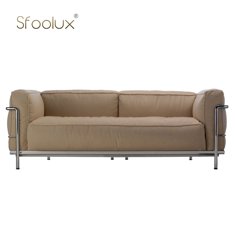 Sfoolux意式极简lc3 poltrona别墅样板间客厅现代休闲布艺沙发