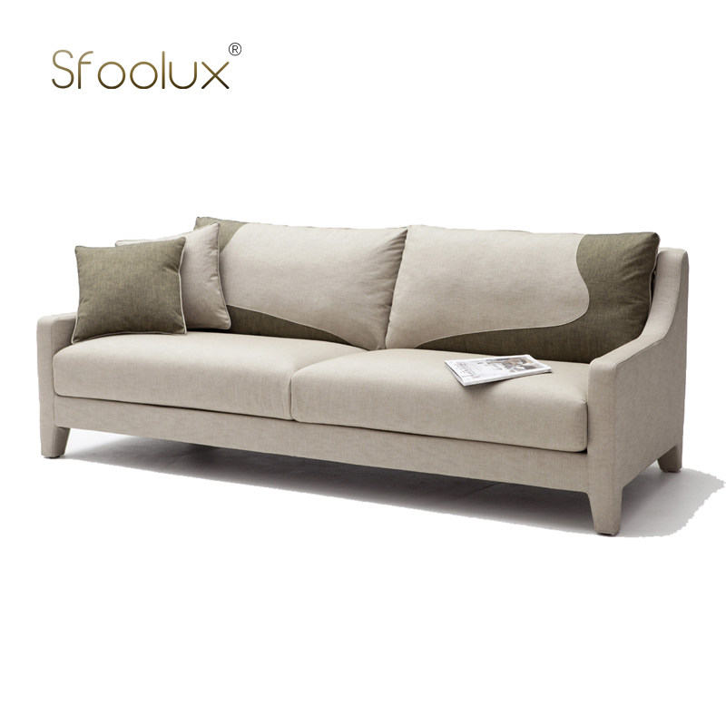 Sfoolux沙发DADASOFA意式休闲客厅会谈三人位布艺直排沙发