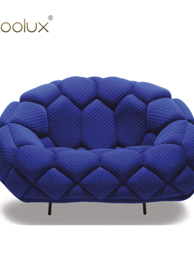 Sfoolux被子QUILT意式轻奢创意别墅阳台休闲双人沙发椅