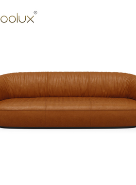 Sfoolux意式极简设计师设计 Ishino Sofa 轻奢艺术风客厅皮艺沙发