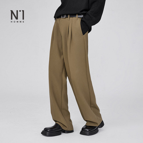 日系复古直筒宽松牛仔裤