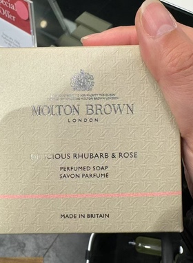 现货摩顿布朗MoLton Brown夏风玫瑰Delicious Rhubarb&Rose香皂