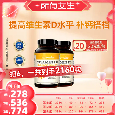 【所有女生】Naturewise2瓶5000iud3阳光瓶