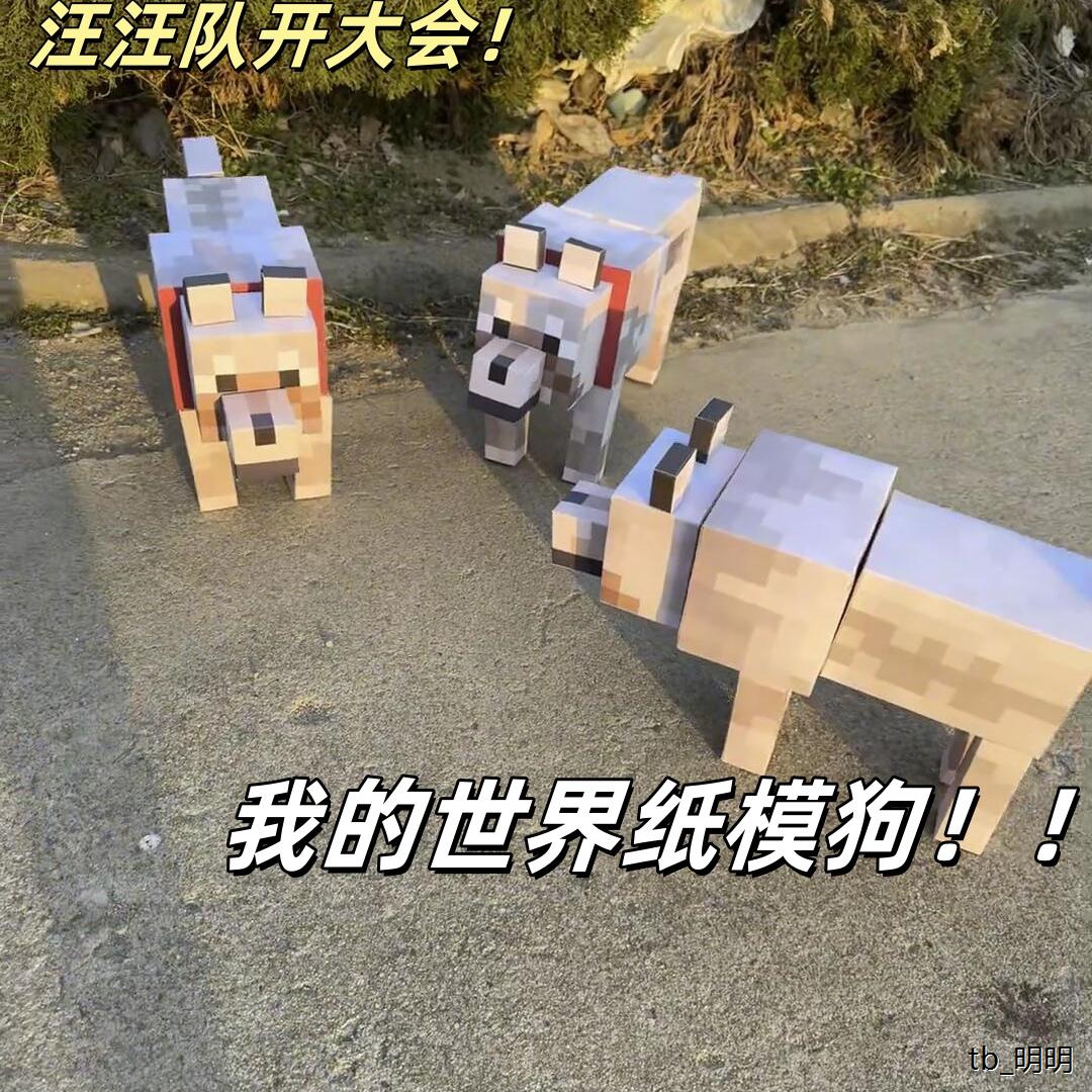 我的世界狗模型搞怪抽象