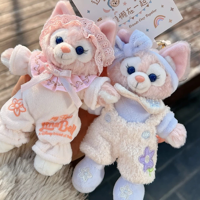 新款睡衣玲娜贝儿包包挂件星黛露钥匙扣达菲熊挂饰毛绒玩偶可挑脸