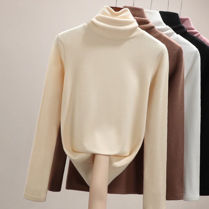 德绒高领打底衫女秋冬洋气内搭2025年新款时尚百搭长袖t恤女上衣,女装/女士精品,T恤,淘宝优惠券,粉丝福利购,淘宝优惠卷