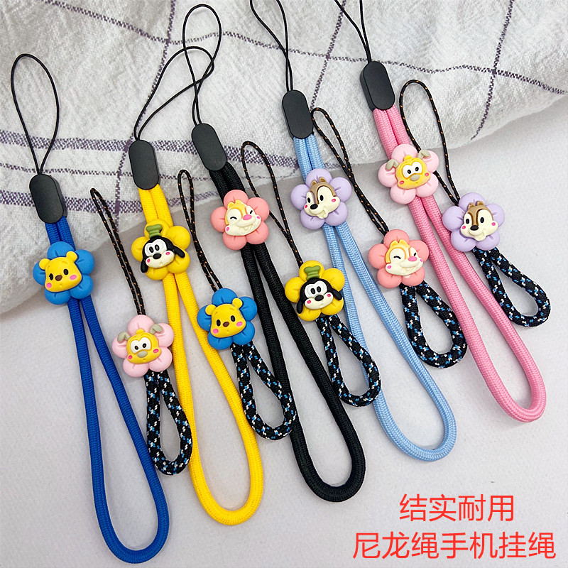 可爱手机挂绳防丢手机绳手腕绳卡通女款短款指环绳手绳吊绳防摔挂