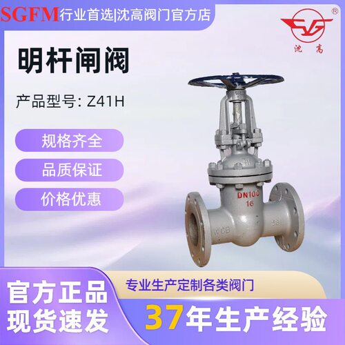 沈高阀门源头厂家Z41H-16C明杆闸阀