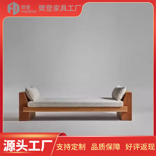 新古典轻奢长凳小户型客厅实木沙发凳子简约门厅换鞋凳卧室床尾凳