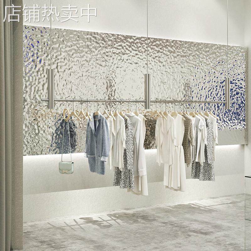 高档服装店不锈钢拉丝银悬挂吊架服装展示架橱窗钢丝绳吊架衣服架,商业/办公家具,服装展示架,淘宝优惠券,粉丝福利购,淘宝优惠卷