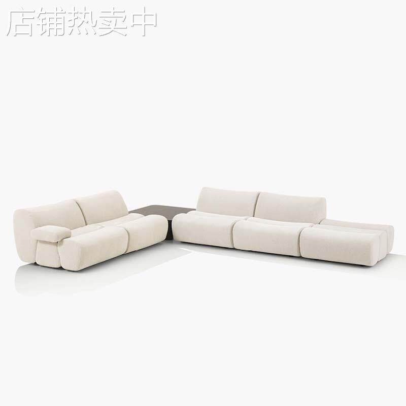 Ernest模块沙发大户型客厅布艺竹节沙发计多人位转角沙发组合定制