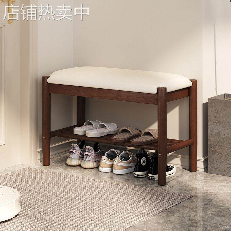 实木换鞋凳家用 门口穿鞋凳入户长方形创意个性进门换鞋凳柜坐凳