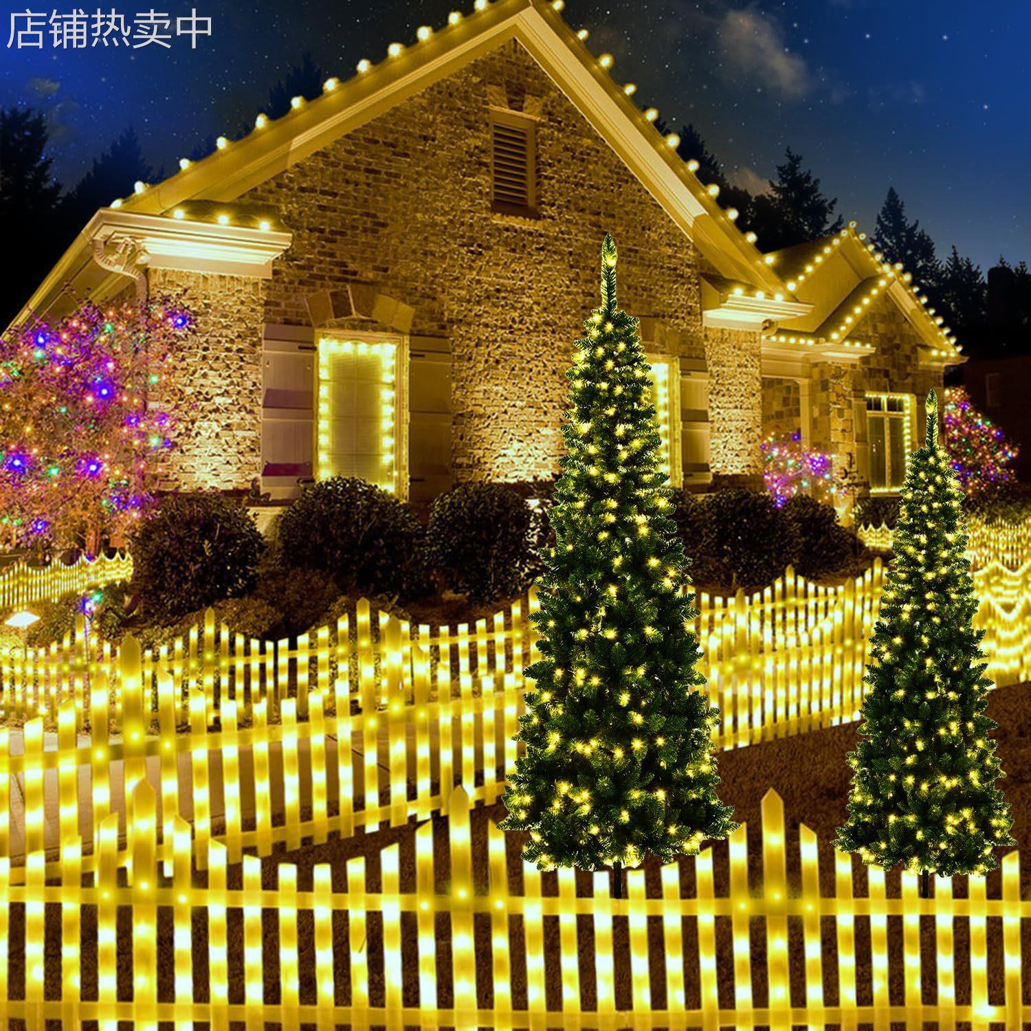 太阳能户外灯庭院造景布置新款栅栏围栏灯家用花园装饰地插草坪灯