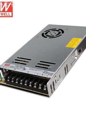 LRS-350-24台湾眀纬350W24V开关电源直流14.6A灯LED可替换NES系列