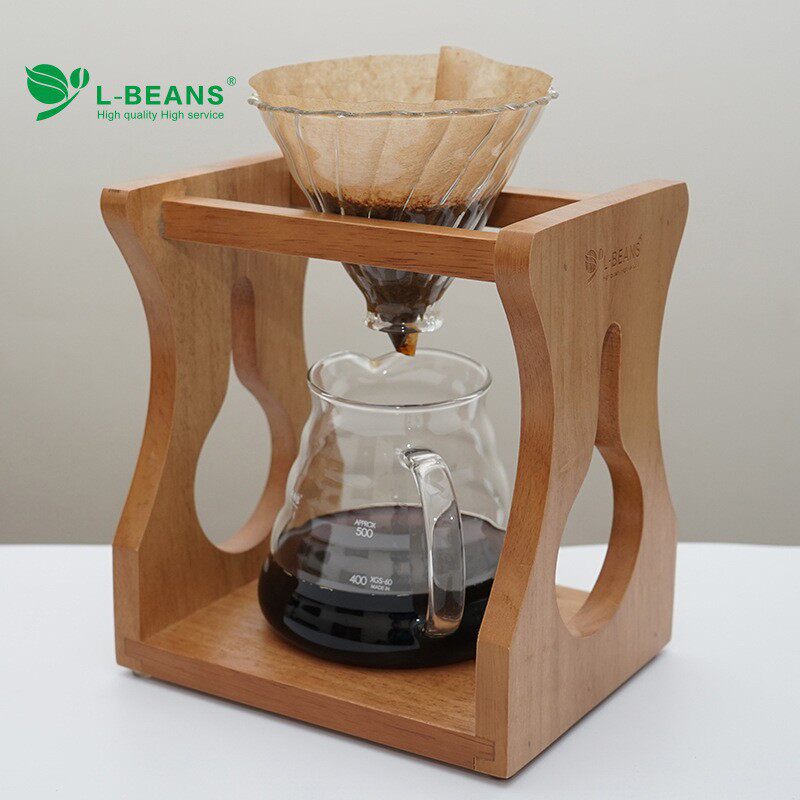L-BEANS原木质咖啡冲架滤杯架咖啡冲架过滤架手冲咖啡