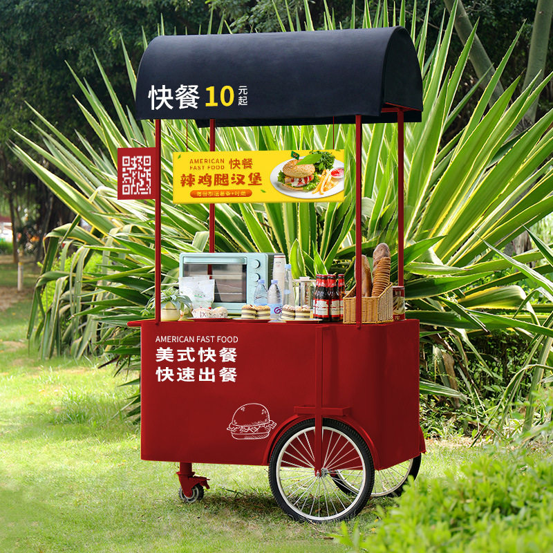 订置创意品牌店移动促销车移动景区移动早餐车欧式流动奶茶饮品车