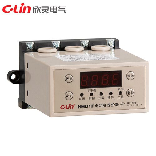 C-Lin欣灵电动机保护器HHD1F-A/B/C过载断相智能数显380V220V